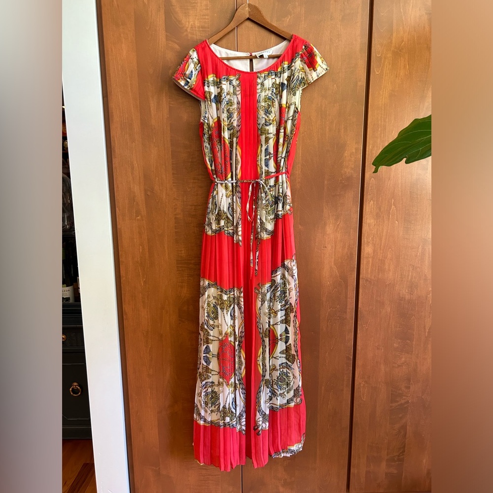 SABINA pleated maxi dress, size small